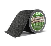 LLPT Grip Tape | Ruban Antidérapant Résistant | pour Escaliers Étanche Extérieur Intérieur | Bandes de Traction Antidérapantes | pour Marches Bateaux Rampes Escaliers (ASB611) | Noir | 152mm x 11m