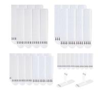 LLPT Languette Accroche Tableau 18 Paires (36 Bandes) 8L + 6M + 4S Blanc