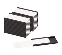 LLPT Porte-étiquette Magnétique | 26PCS | 2.5CM x 5CM | Paquets de Canal C Film Protecteur Épais | Amovible Sans Gâchis | pour Étagères, Armoires, Tableaux Blancs, Boîtes à Outils (MH21026)