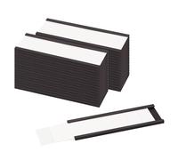 LLPT Porte-étiquette Magnétique | 26PCS | 2.5CM x 8CM | Paquets de Canal C Film Protecteur Épais | Amovible Sans Gâchis | pour Étagères, Armoires, Tableaux Blancs, Boîtes à Outils (MH31026)