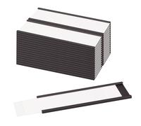 LLPT Porte-étiquette Magnétique | 26PCS | 3CM x 10CM | Paquets de Canal C Film Protecteur Épais | Amovible Sans Gâchis | pour Étagères, Armoires, Tableaux Blancs, Boîtes à Outils (MH41226)