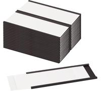 LLPT Porte-étiquette Magnétique | 26PCS | 4CM x 10CM | Paquets de Canal C Film Protecteur Épais | Amovible Sans Gâchis | pour Étagères, Armoires, Tableaux Blancs, Boîtes à Outils (MH41626)