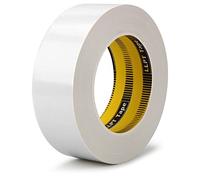 LLPT Ruban adhésif de qualité supérieure - 4,1 cm x 308 m x 11 mm - Facile à déchirer - Sans résidus - Adhésif puissant - Couleur : blanc (DT409)