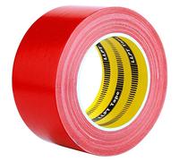 LLPT Ruban Adhésif en Tissu | Rouge | 60 mm x 30 m x 0,23 mm | Adhésif Sans Résidus Résistant à l'eau | pour L'artisanat de Bricolage Décoration Intérieure et Extérieure(DT244)