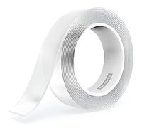 LLPT Ruban nano double face 2,5cm x 10m Ruban de montage solide Ruban de gel robuste transparent sans trace lavable sans résidu pour le bureau à domicile magasin carte déco affiche photo mur(SN133)