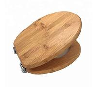 LLQZX Abattants WC à Fermeture Douce en Bois Massif, Ensemble de siège de Toilette Robuste antibactérien avec dégagement Rapide pour Salle de Bain familiale