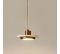 LLXDFUU Wabi Sabi Pierre Naturelle Suspension Éclairage Vintage Ferme Lustre Luminaires Montage Au Plafond Lampes De Cuisine Suspendues Sur Table Travertin Suspension Pour Chambre À Manger Salle À Man