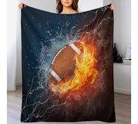 LLXXHH Rugby Impression 3D Couverture Légère en Polaire De Flannel Linge De Lit Couvre-lit Couvertures De Canapé 130×180cm
