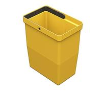 LM 530 ECO | 8-L Poubelle en matériau recyclé | 15 x 23 x 28,5 cm | Compatible avec le système de tri des déchets LM pour le dessous de l'évier de cuisine | Jaune