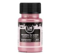 LM-Kreativ Metallika pour Artistes 50 ml - Rose Pastel - Peinture Acrylique Métallique/Peinture de Bricolage. Pour projets créatifs sur bois, toile, céramique. Hautement couvrant, résistant à la