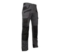 LMA Workwear Pantalon Argile 1261 – Renforcé, Poches genouillères, Multipoches – Gris nuit/Noir