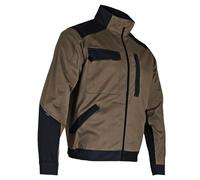 Lma Veste de travail bicolore multipoches Chataîgne/Gris