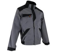 LMA Veste de Travail BRASURE bi-Colore 100% Coton Gris