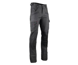 LMA WORKWEAR 1880 - Pantalon de Travail Renforcé avec Poches Genouillères - 1261 Argile - Bicolore, Multipoches, Ultra-Résistant - Idéal BTP, Industrie, Artisanat - Entrejambe 83 cm