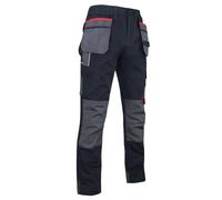 LMA WORKWEAR 1880 - Pantalon de Travail Renforcé avec Poches Genouillères 1378 MINERAI Bicolore, Ultra-Résistant, Pratique, Poches Outils Amovibles - Idéal BTP, Industrie, Artisanat - Entrejambe 83 cm