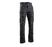 LMA WORKWEAR 1880 - Pantalon de Travail Stretch avec Poches Genouillères - 1783 Cortex - Multipoches, Ultra-Résistant - Empiècements Rétro-Réfléchissants - Idéal BTP, Industrie, Artisanat