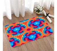 LMaFCaIGU Tapis de Porte Paillasson Interieur et Extérieur Antidérapant Absorbant,Fond symétrique à Motifs tourbillonnants bohèmes Hippies,40x60cm