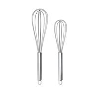 LMETJMA 8 "10" 12 "fouet à oeufs en acier inoxydable fouet à oeufs fil de cuisine ballon fouet lait batteur à oeufs mélangeur d'oeufs outils KC0231 12 inch