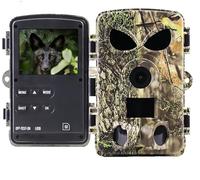 LMHOME Caméra de vie sauvage avec application de transmission de téléphone portable, 4K 48MP HD WLAN Bluetooth avec carte mémoire de 32 Go, capteur de mouvement, vision nocturne, fonction d'obturation