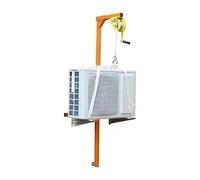 LMMIAOZ Outils de Levage pour climatiseurs - Grue de Levage pour l'installation d'unités extérieures, Comprenant Support et treuil Manuel, kit de Montage de 10 m
