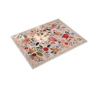 lmoikesz Petits Tapis durables Anti-salissure, Tapis de Chevet Lavable pour intérieur, Motif Floral, Lavable, en Polyester, pour entrée, Deux, 40 * 60cm