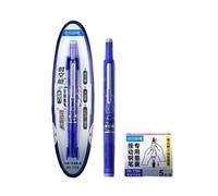 lmoikesz Stylo Plume Twsbi Eco à Pointe Moyenne pour Une écriture Claire et sans bavure. Stylo Plume rétractable Clictek à Encre Bleue, Bleu Profond, EffaçableBleu1+5