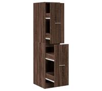 LMTYOENFG Armoire d'apothicaire aspect chêne - 30 x 41 x 144,5 cm - En bois - Armoire de rangement fine avec 4 tiroirs - Pour cuisine, salon et bureau