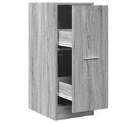LMTYOENFG Armoire d'apothicaire gris Sonoma - 30 x 41 x 77,5 cm - En bois - Avec 2 tiroirs - Petite commode pour salon, cuisine et bureau