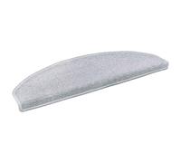 LMTYOENFG Lot de 15 tapis d'escalier antidérapants semi-circulaires - Gris | Protection d'escalier insonorisante. Tissu en polypropylène doux avec bande adhésive qui offre une adhérence sur les