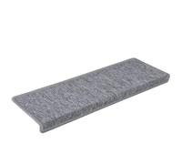LMTYOENFG Lot de 30 tapis d'escalier - 65 x 21 x 4 cm - Gris clair | Protecteurs d'escaliers antidérapants en non-tissé aiguilleté pour escaliers en bois dans l'escalier. Protège les marches de