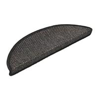 LMTYOENFG Lot de 30 tapis d'escalier auto-adhésifs aspect sisal 56 x 17 cm | Les tapis d'escalier antidérapants en anthracite avec bord d'angle protègent les escaliers en bois dans l'escalier de l'usure