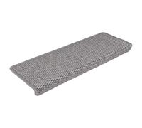 LMTYOENFG Lot de 30 tapis d'escalier autocollants aspect sisal Argenté 65 x | Pour les escaliers en bois dans les escaliers : protection anti-bruit effet sisal avec bord d'angle pratique et bandes