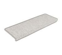 LMTYOENFG Lot de 30 tapis d'escalier autocollants aspect sisal Platine 65 x | Marchepieds antidérapants au look platine élégant pour escaliers en bois dans l'escalier, pliable avec protection des bords.