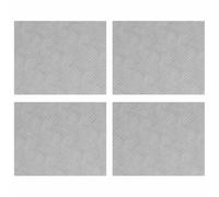 LMTYOENFG Lot de 4 marches d'escalier en aluminium argenté 50 x 40 cm | Tapis antidérapant en tôle ondulée pour escalier, jardin et bureau. Protection de marches résistante pour l'intérieur et