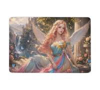 LMYmoney Beautiful Princess Tapis Imprimé 150 X 100 Cm, Doux Près du Lit | Tapis antidérapant avec entretien facile à la main, pour chambre
