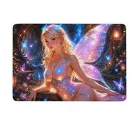 LMYmoney Brie - The Fairy Princess Tapis 150 x 100 cm, Doux et Antidérapant | Tapis imprimé de chambre avec poils courts; adapté à une utilisation toute l'année; pour chambre et salon