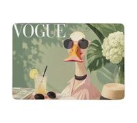 LMYmoney Duck Vogue Cover Art Tapis 150 x 100 cm, Doux et Antidérapant | Tapis de salon à poils courts : convient aux petits espaces; avec surface douce; près du lit ou du canapé