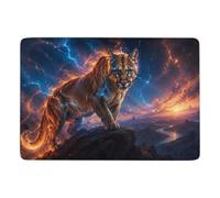 LMYmoney Electric Energy Cougar Tapis 150 x 100 cm, Doux et Antidérapant | Tapis 150 x 100 cm pour une ambiance cocooning, avec impression par transfert thermique; pour salon