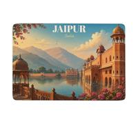 LMYmoney Jaipur, India Travel Tapis 150 x 100 cm, Doux et Antidérapant | Tapis 150 x 100 cm : adapté à une utilisation toute l'année; avec poils courts; près du lit ou du canapé