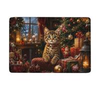 LMYmoney Kitten by The Fireplace Tapis 150 x 100 cm, Doux et Antidérapant | Tapis 150 x 100 cm avec impression par transfert thermique; convient aux petits espaces; pour petits espaces intérieurs