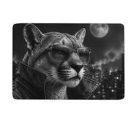 LMYmoney Portrait of a Cougar Tapis 150 x 100 cm, Doux et Antidérapant | Tapis intérieur doux avec poils courts; se place facilement près du lit ou du canapé; pour petits espaces intérieurs