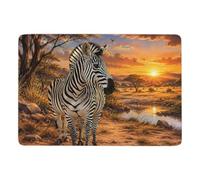 LMYmoney Zebra in Black and White Tapis 150 x 100 cm, Doux et Antidérapant | Tapis antidérapant : avec surface douce; près du lit ou du canapé