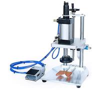 LMYYDES Machine de capsulage pneumatique, Machine à sertir pneumatique, Presse à Bouchons, scellage de Bouteilles, Hauteur réglable pour Bouchons en Plastique et en métal