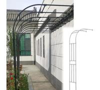 Lnder Arche de jardin en métal avec treillis robuste pour roses - Galvanisé pour améliorer la beauté du jardin et fournir un soutien pour les plantes grimpantes