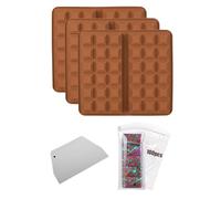 Lnhgh Moule à chocolat, moule pour barre de chocolat fondant, moules épais pour bac à glaçons en silicone fondant, plateau antiadhésif pour glaçons pudding