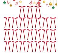 Lnhgh Nœuds pour sapin de Noël | Décorations en velours 13 x 18 cm pour mariage | 24 pièces décorations festives pour porte, guirlande, escaliers mobiles | Donze Filles Mariage Noël