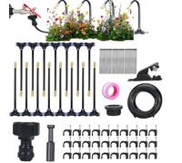Lnhgh Tuyau d'arrosage pour jardin - Ensemble d'émetteurs réglables automatiques à 360 degrés pour arbres, , parterres de fleurs d'intérieur et d'extérieur et terrasse