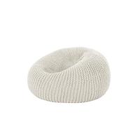 LNNXSZ Housse Pouf Housse de Pouf Souple en Imitation Tricot 【Garniture Non Incluse ! À Acheter séparément !】(Beige White,D45cm-empty Cover)