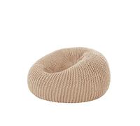 LNNXSZ Housse Pouf Housse de Pouf Souple en Imitation Tricot 【Garniture Non Incluse ! À Acheter séparément !】(Khaki,D70cm-empty Cover)