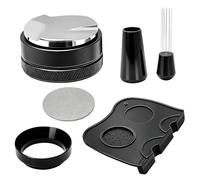 Lnopever Tamper 51mm Et Distributeur 2 En 1, Outil Wdt, Anneau De Dosage Magnétique Pour Porte Filtre 51mm, Tasseur Café En Acier Inoxydable Pour Espresso Maison